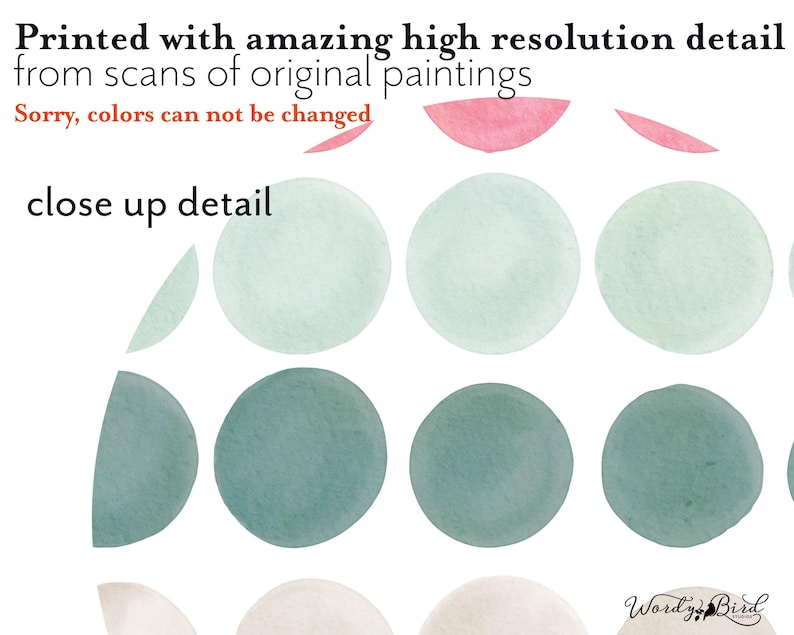 Juego de 84 calcomanías de pared con lunares de arcoíris pastel, calcomanías de pared para habitación infantil, puntos de acuarela de 5 cm, fáciles de despegar y pegar, ideales para alquiler - WBDOTW Pinks Mints & Greys