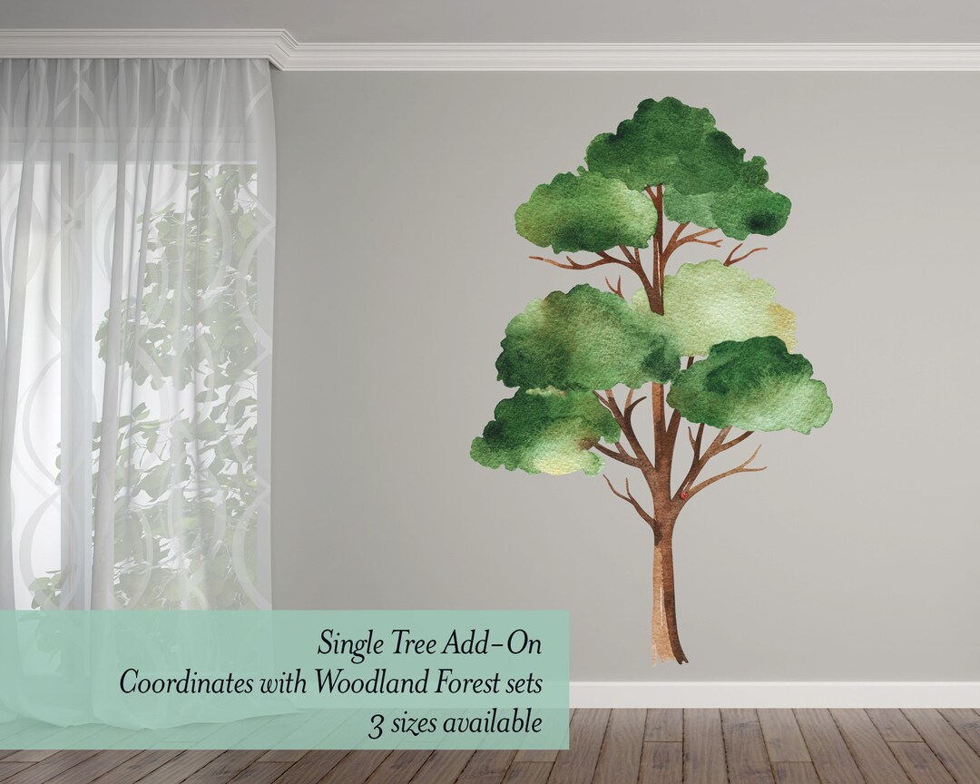 Extra Tree Wall Decal, Made With Peel and Stick Fabric Wallpaper