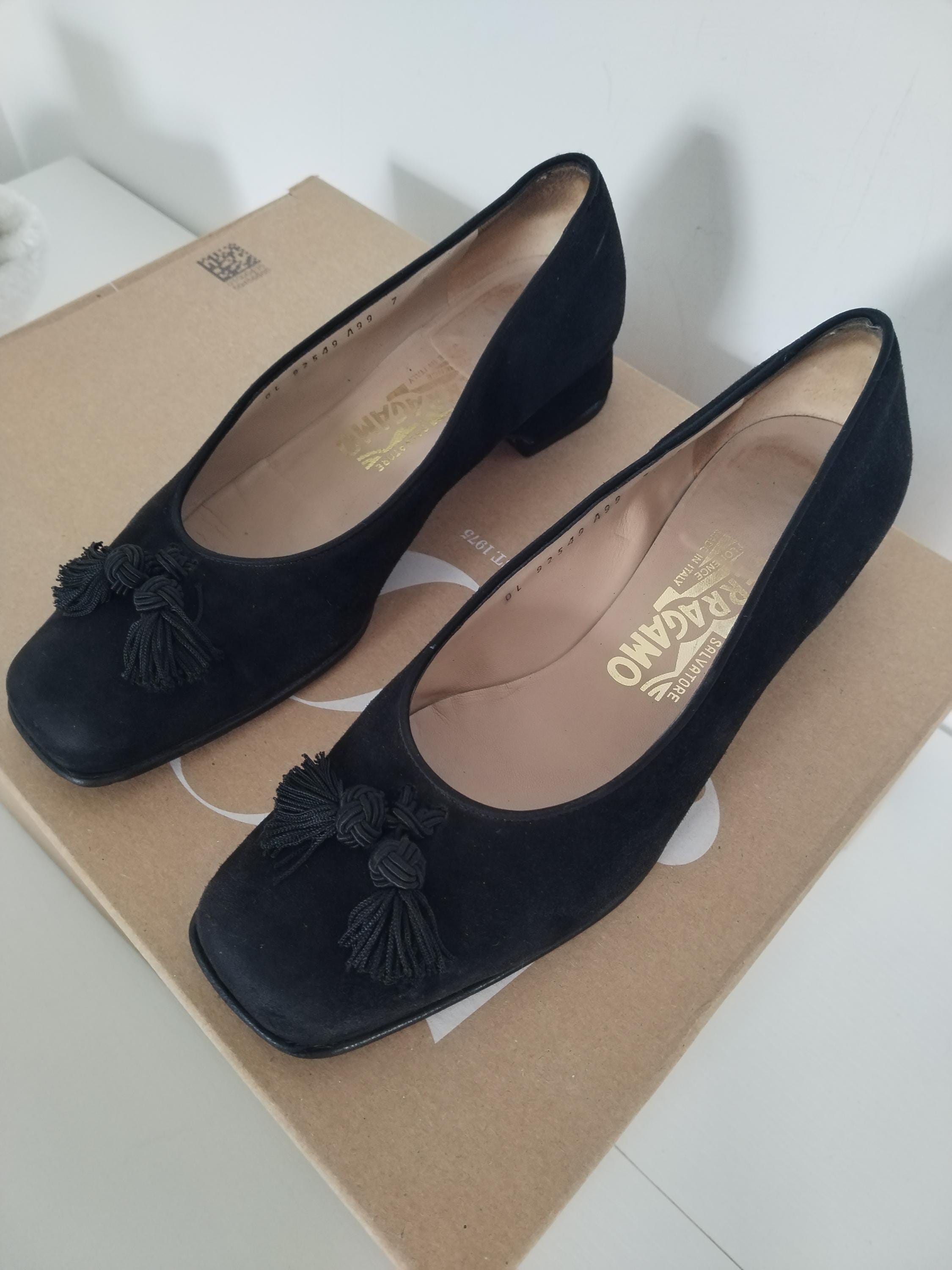 Vintage Ferragamo Shoes 7 - Etsy UK