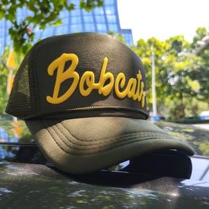 Custom Puff Hat, Custom Puff Trucker Hat, Custom Cursive Hat, Puff Print Team Name Hat, Foam Trucker Hat, 3D Puff Print Hat