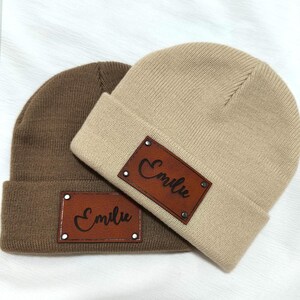 Personalize Baby Beanie,Newborn Baby Beanie Hat,Infant Beanie with Name,Baby Shower Gift,Baby Hat with name patch,Unisex baby hats for baby