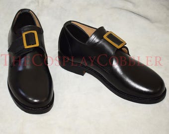 Man Costume Shoe, 18th Century Man Shoe, Historical Men Shoe  display picture 1