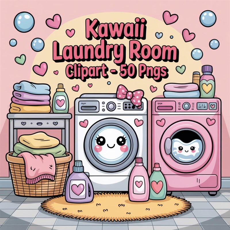 Laundry Clipart - Etsy