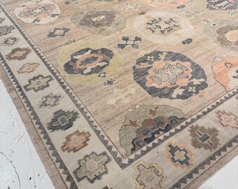 Sandstone Elegance Hand-Knotted Rug