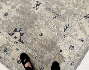 Ivory Ashloom Hand-Knotted Rug