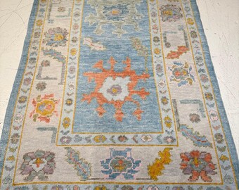 Celeste Floral Hand-Knotted Rug