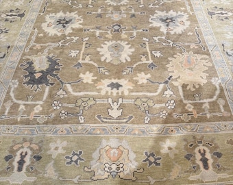 Old World Olive Hand-Knotted Rug