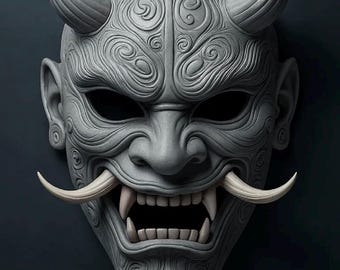 3D Printed Oni Masks | Wearable Full-Face | Cosplay or Display Piece