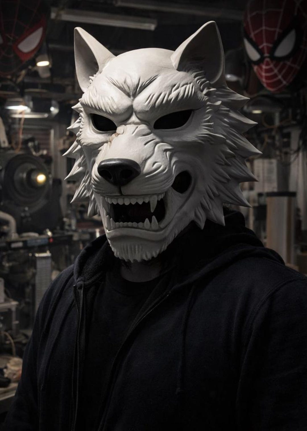 Wolf Mask | Wearable Full-face Animal Mask | Cosplay or Display Piece ...