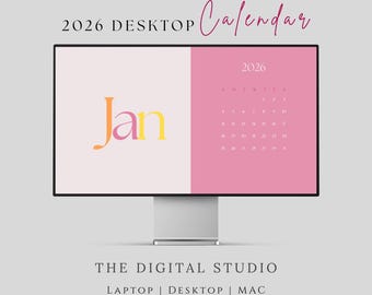 Fondo de pantalla minimalista neutro para el calendario 2026: 12 fondos de pantalla de alta resolución