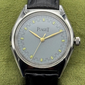 1980&#39;s Vintage Piaget 17 Jewels Manual Winding Wrist Watch,Grey Dial Gift for him, Swiss watch, Highly Collectible watch,Swiss movement