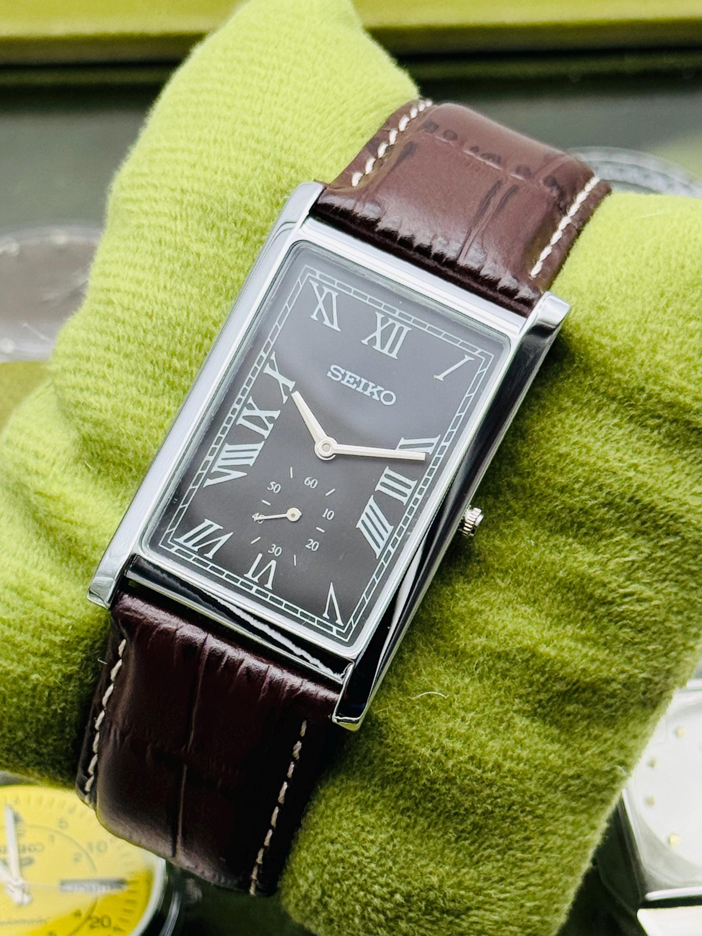 ✨レア ヴィンテージ✨SEIKO セイコー クォーツ 腕時計 スクエア SEIKO - ヴィンテージ セイコー SEIKO スクエア ネイビー