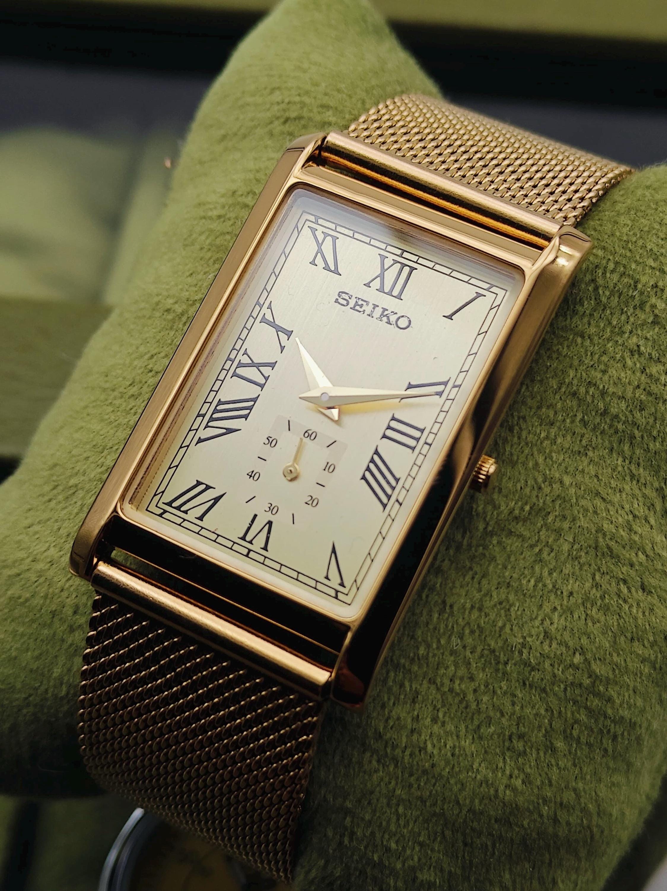 昭和レトロ／セイコー／クオーツ／台形ボディ／ジャンク ジャンク1970年代オールド・クォーツ　セイコー　 タイプ II