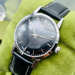 Vintage 1980&#39;s Jaeger-le-coultre Men&#39;s Wrist Watch Manual Hand winding Wrist Watch. Gift for him, Swiss watch, Highly collectible watch,