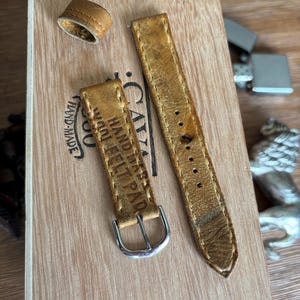 20mm Handmade light Brown tan Watch Strap Vintage Baseball Glove Leather Apple Watch Strap