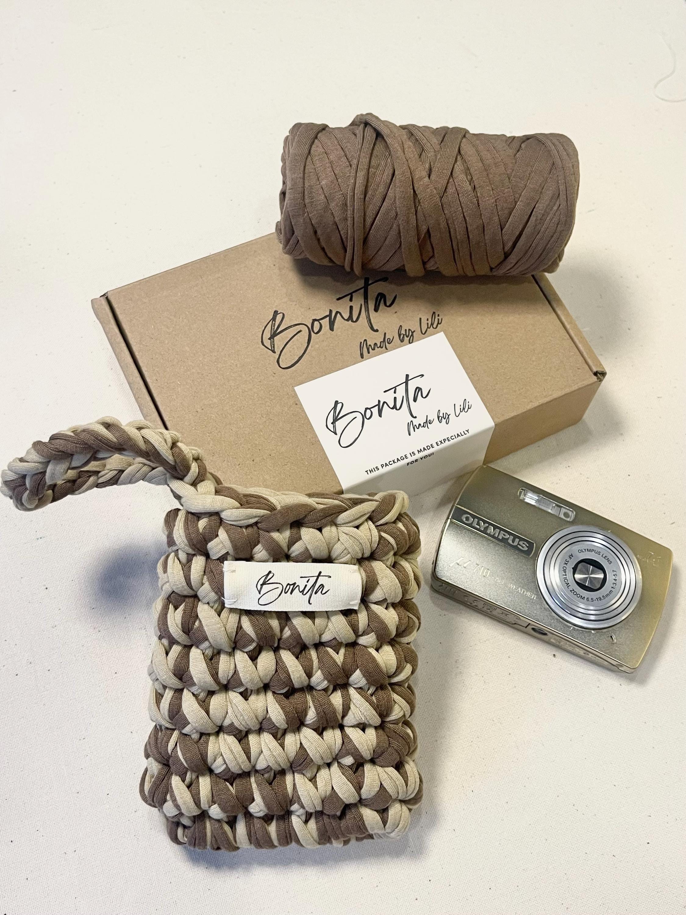 Crochet Camera Case – Handmade Padded Pouch – Custom Eco-Friendly Instax or Film Camera Bag