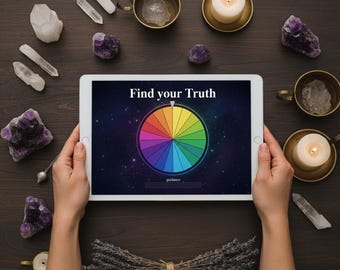 Spiritual Guidance Wheel: Daily Oracle, Mindfulness Tool (Digital Download)