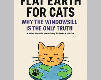 Flat Earth for Cats digital kit, Ideal for Whisker-Wearing Conspiracy Theorists–