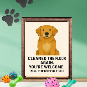 Snarky Dog Wall Art Printable for Pet Parents - Funny Dog Lover Gift - Digital Download for Quirky Home Decor