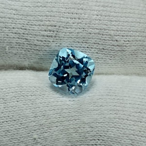 AAA Quality 100% Natural sky Blue Topaz cushion Shape Faceted Cut Loose Gemstone Birthstone  Excellent sky Blue Topaz 8x8 Cushion Cut 2.90ct