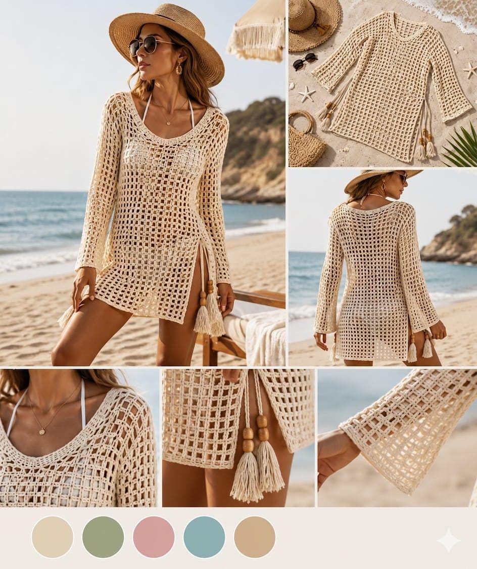 knit beach dress pattern dev-position-everything:number:204 Black Sheer Disc Sequin Size:6 AU / 2 US