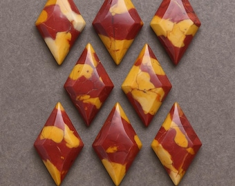 AAA+++ Natural Mookaite Agate Kite Shape Hand Polish Faceted Step Cut Calibrated Wholesale Loose Gemstone-5x10 - 15x30 MM All Size Available