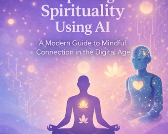 AI-geführte spirituelle Reflektion, druckbare PDF-Datei, Arbeitsbuch zum Selbstwachstum, Klarheits-Auffordern, digitaler Download