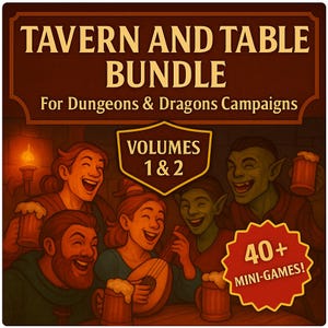 D&D Tavern Games Bundle – 40 Mini-Games for Any Campaign