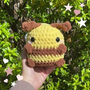 Handmade Crochet Bee Plushie/Crochet Bumble Buddy