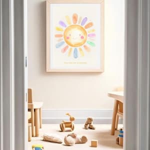 You are my Sunshine Print, Boho Nursery decor, Nursery Wall Art, Digital Nursery Print, baby room decor, Pastel nursery Decor, Unisex