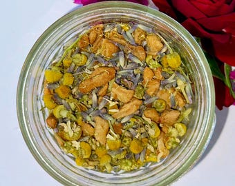 Total Relaxation Organic Herbal Tea: Chamomile | Lavender | Bedtime Tea