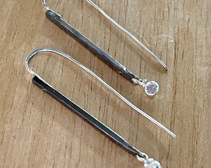Sterling Silver Stick Earrings