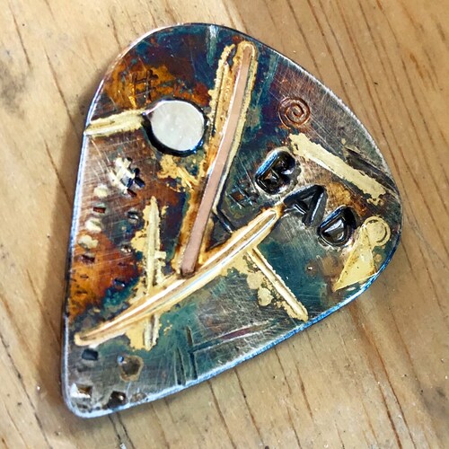 Custom Guitar Pick Sterling Silver Gold Guitar shops Pick Unique Personalized Guitar Pick Customized Guitar Pick Thick Metal Guitar Pick Rock