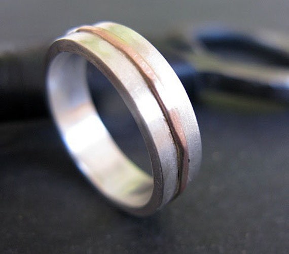 Mens Wedding Band Rustic Wedding Band 5mm Mens Wedding Ring Etsy