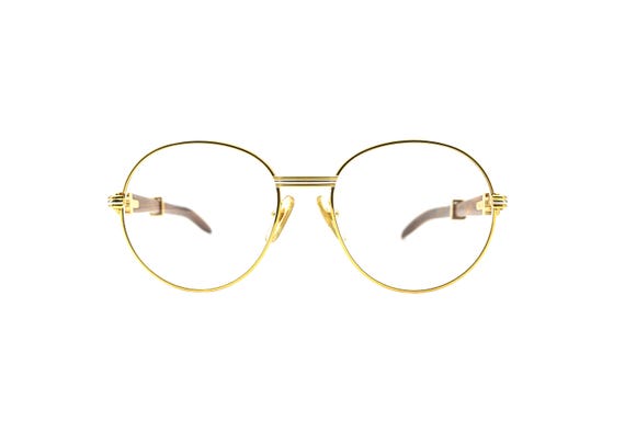 Cartier Bagatelle 55-18 – Gold 22K & Wood Sunglasse