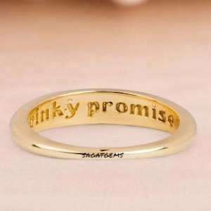 Pinky Promise Ring, Perfect For Couples Or As A Special Gift, Symbolic And Elegant Design, Loved One Jewellry, Charming Promise Ring For Her