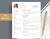 Minimalist Resume Template Canva: Professional CV + Cover Letter (Digital Download)