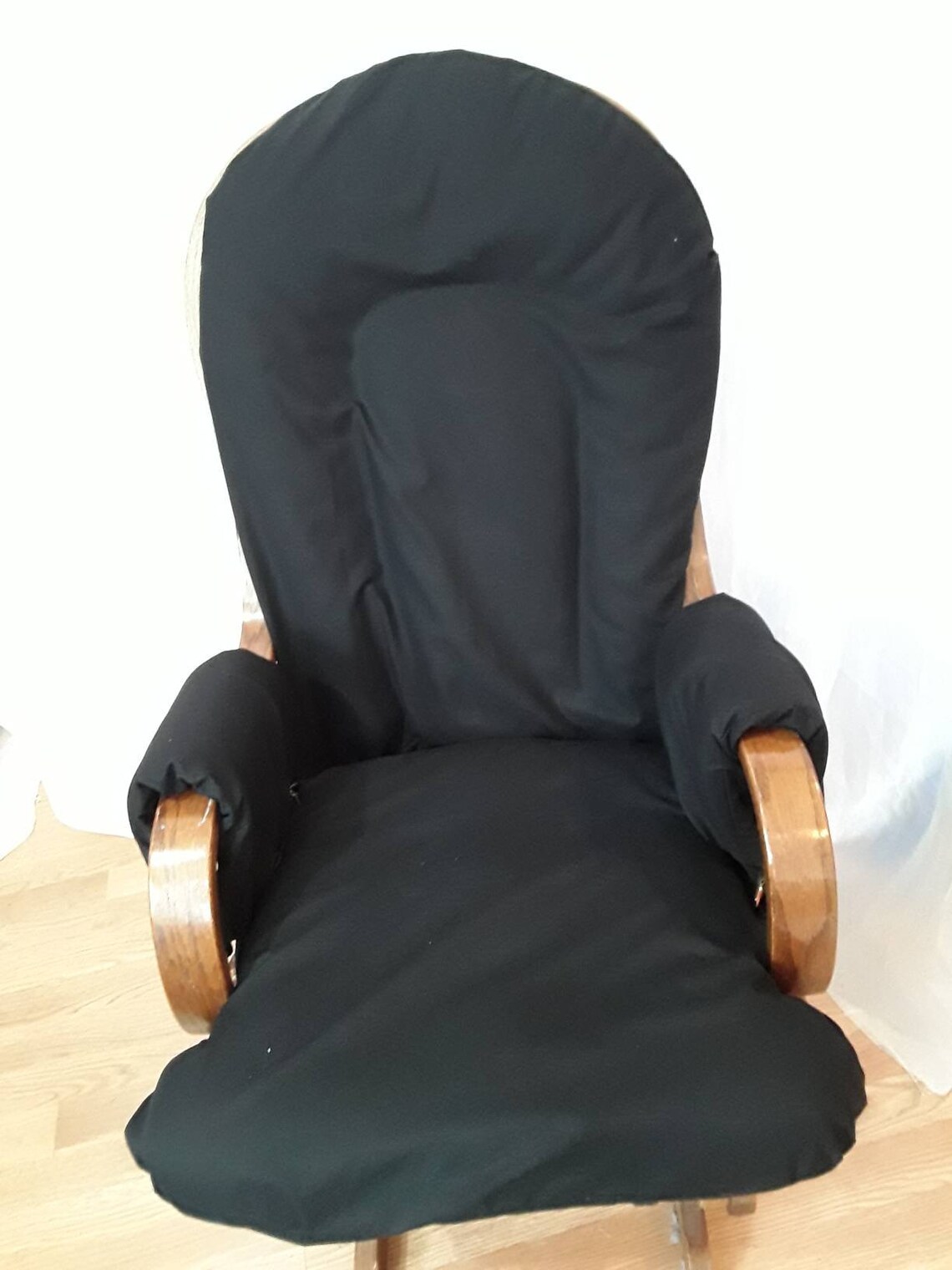 BLACK Nursery Glider Rocker Slip Cover For YOUR Glider Etsy