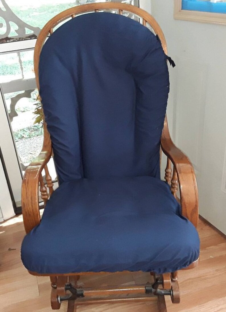 navy blue glider chair