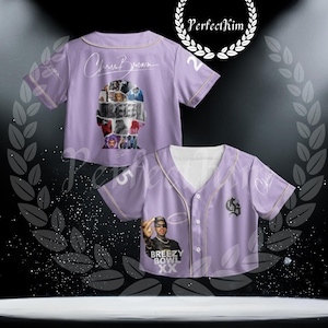 Custom Chris Brown Breezy Bowl XX Tour 2025 Crop Top Baseball Jersey