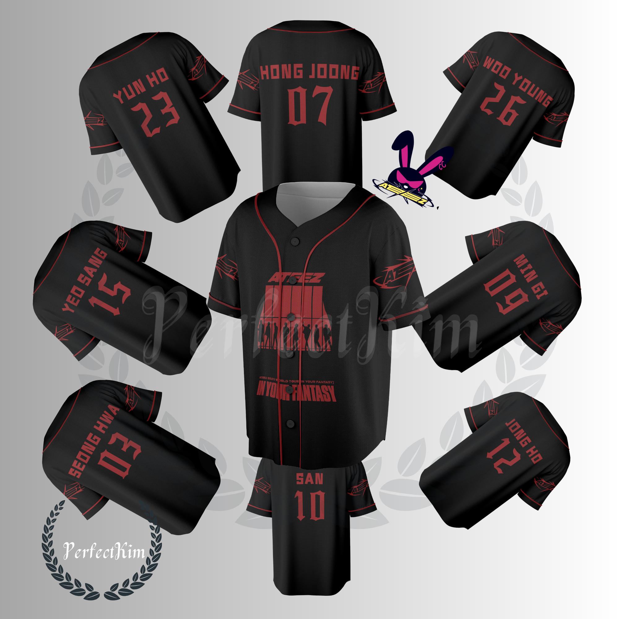 Ateez San Baseball Jersey - Etsy