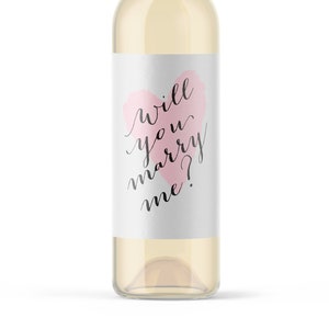 Proposta de rótulo de vinho, você vai se casar comigo, adesivo, anúncio de noivado, proposta, adereço impresso, rótulo de garrafa de vinho, presente de noivado para seu amor 9197