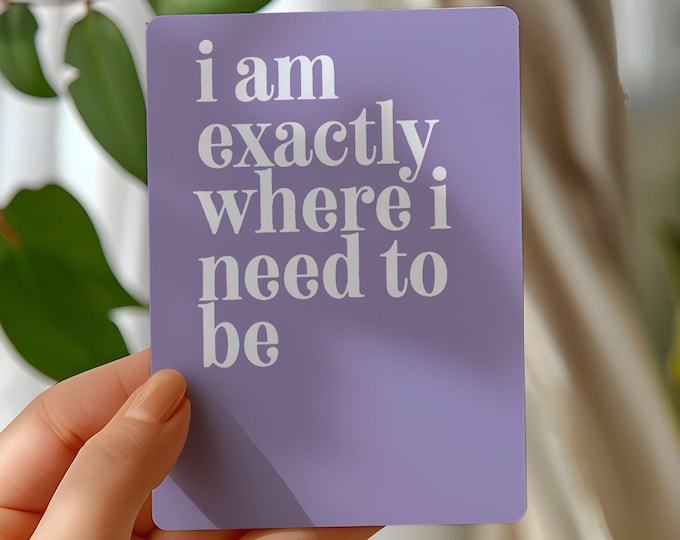 16 Anxiety Relief Affirmation Cards - Mental Health Support Mantras, Calming Deck for Stress Relief and Emotional Wellness