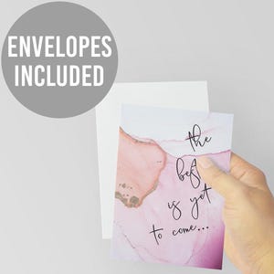 The Best is Yet to Come Encouragement Cards Set - 24 Uplifting Blank Greeting Cards with Envelopes - Inspirational Feminine Note Cards&quot;