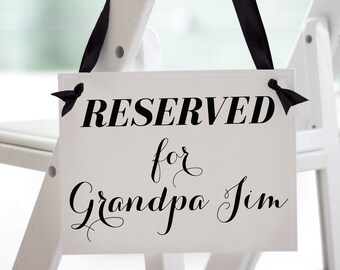 Reserved Aisle Sign - Etsy