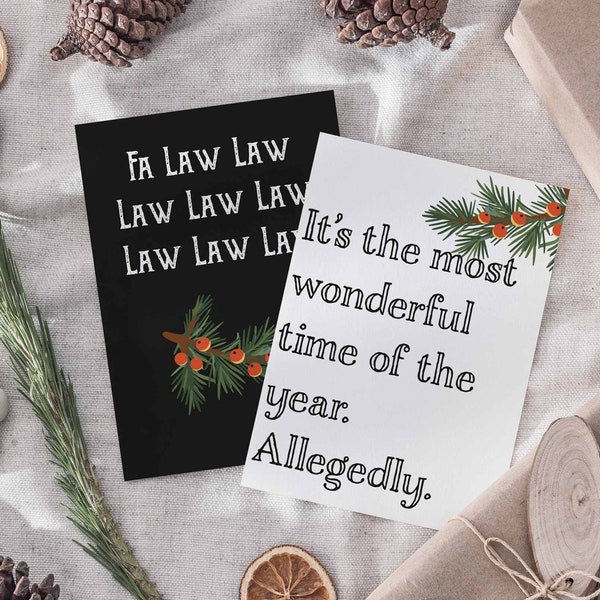 Lawyer Christmas Card Etsy