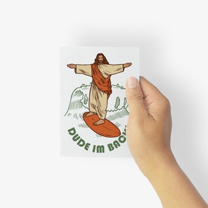 24 Jesus Dude I'm Back Easter Cards Envelopes Funny Surf Resurrection 6000 image 7