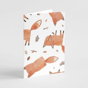 Whimsical Forest Animal-wenskaarten - doosset van 24 blanco kaarten met enveloppen - briefpapier Wildlife Friends