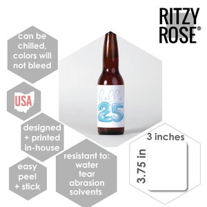 Funny Father's Day Beer Labels Gift for Dad Present 6 Pack Beer Bottle Stickers Favorite Child Putting Up With Shit 7002 image 3