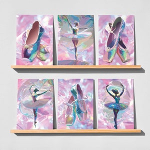 Cartes de voeux de ballet éthéré - Élégant coffret de 24 cartes de correspondance vierges avec enveloppes inspiré de la danse - Emballage en vrac